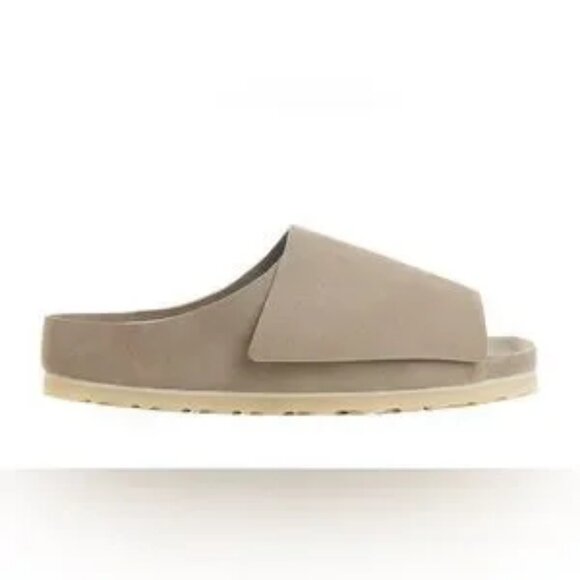 Men Fear of God x Birkenstock Los Feliz Taupe Suede Slip-On Slide 43 US/10 - Picture 1 of 12